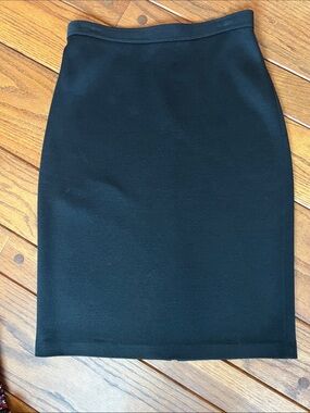 St. John knit Classic Black Ponte Pencil Skirt